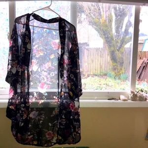tyler joseph floral kimono/ cardigan